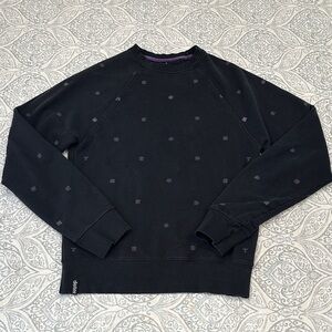 DETER Crewneck Sweater with Purple Accents